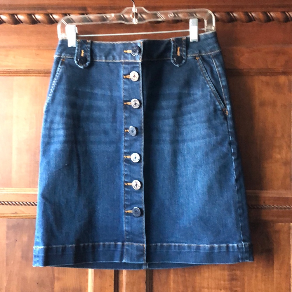 NWOT Talbot’s petite Denim jean skirt